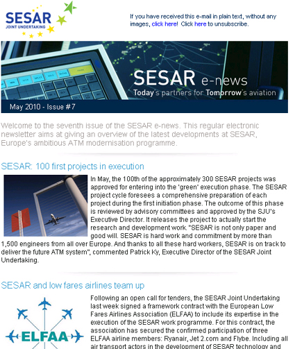 SESAR e-news